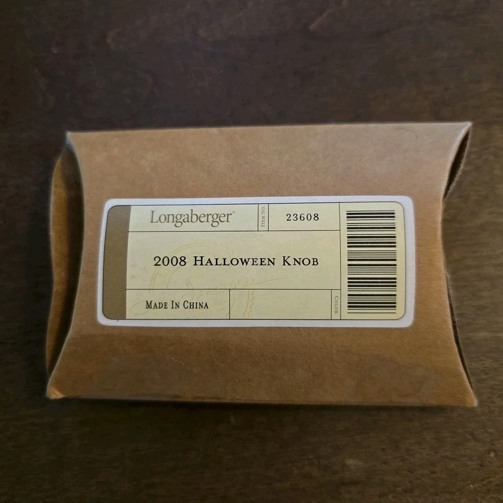Longaberger Black Cat‎ Knob 2008 Halloween Basket